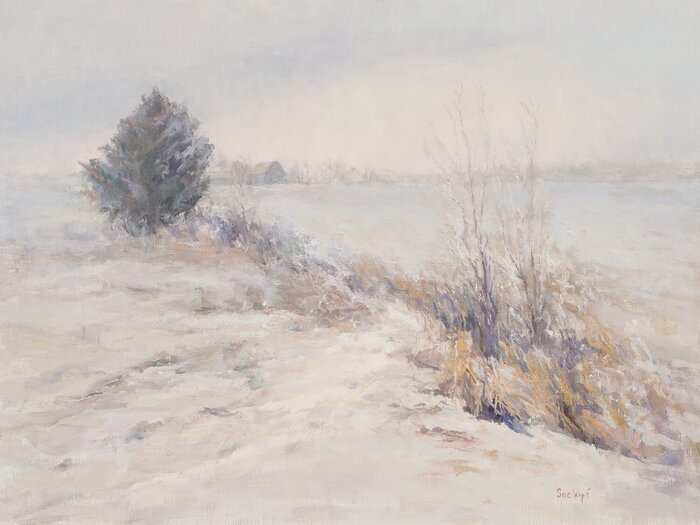 "Snowscape Tapestry" by Sue Wipf, accepted work in the WAOW 55th National Exhibition, Homeland
