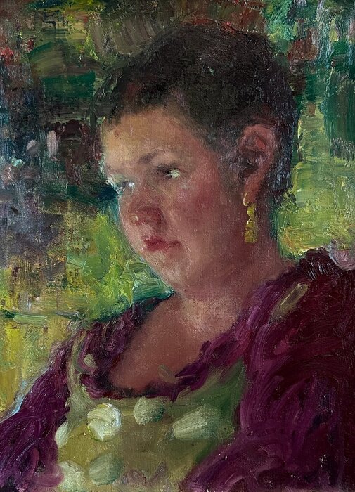"Woman in Renaissance Faire" by Ni Zhu, accepted work in the WAOW 55th National Exhibition, Homeland
