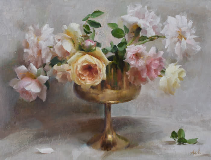Evensong by Ashwini Bharathula, Oil, accepted work in the WAOW 56th National Exhibition, Limitless
