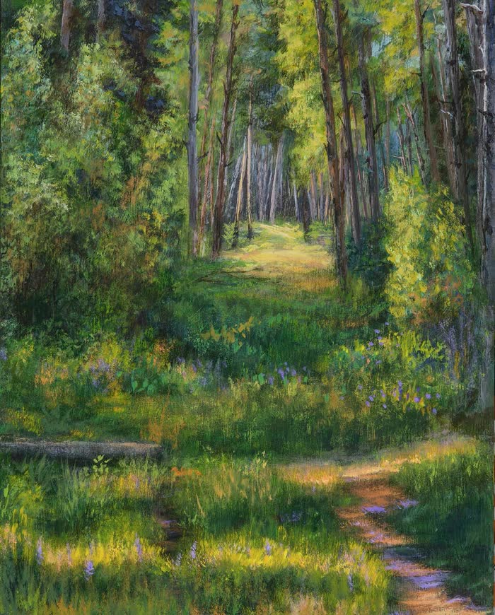 Stay on the Game Trail by Stephanie Burk, Acrylic, accepted work in the WAOW 56th National Exhibition, Limitless
