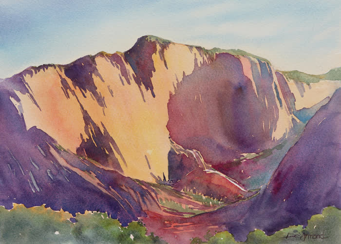 Kolob Kaleidoscope by Susan De'Armond, Watercolor, accepted work in the WAOW 56th National Exhibition, Limitless