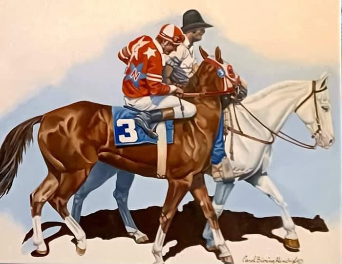 The Pony Horse by Carol Hendrix, Oil, accepted work in the WAOW 56th National Exhibition, Limitless