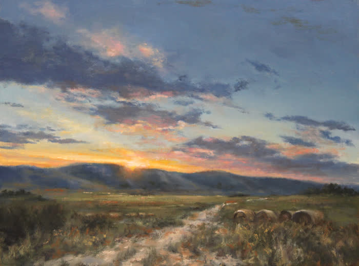 Beyond the Ridge by Paula Holtzclaw, Oil, accepted work in the WAOW 56th National Exhibition, Limitless