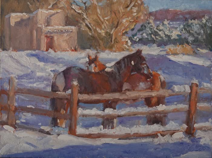 Dreaming of a White Christmas by Cheryl Koen, Oil, accepted work in the WAOW 56th National Exhibition, Limitless