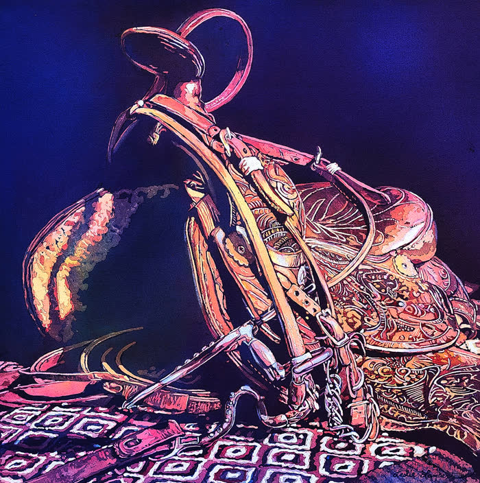 Colorful Journeys by Leslie Lambert, Watercolor, accepted work in the WAOW 56th National Exhibition, Limitless