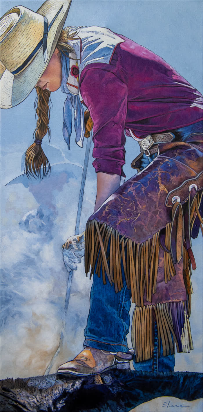 Duty and Pride by Elise Mahaffie, Oil, accepted work in the WAOW 56th National Exhibition, Limitless
