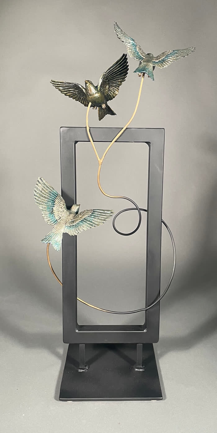 Suprised by Joy by Deanne McKeown, Sculpture, accepted work in the WAOW 56th National Exhibition, Limitless