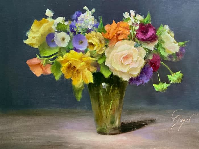 Garden Scents by Pat Meyer, Oil, accepted work in the WAOW 56th National Exhibition, Limitless