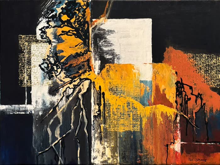 Entanglement by Pat Obrien, Oil, accepted work in the WAOW 56th National Exhibition, Limitless