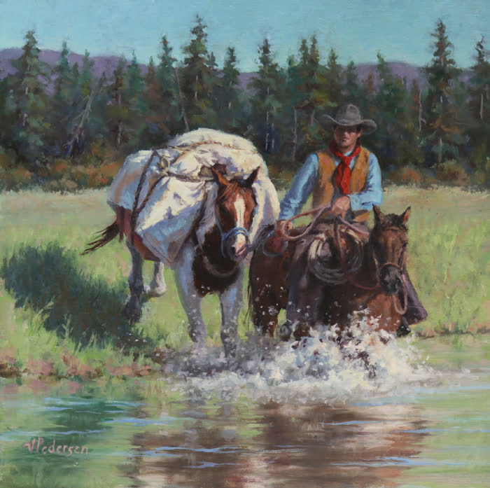Packing Out by Vicki Pedersen, Oil, accepted work in the WAOW 56th National Exhibition, Limitless