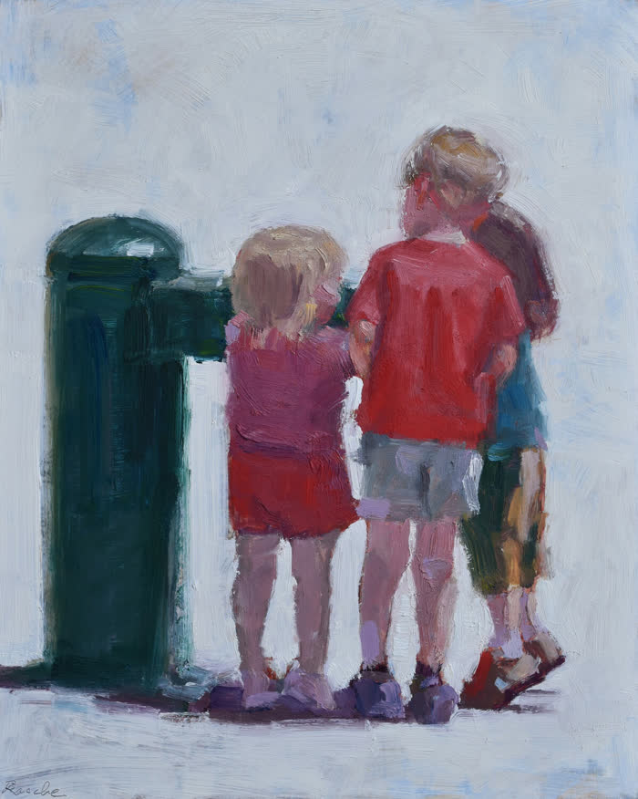Water Fountain by Jessie Rasche, Oil, accepted work in the WAOW 56th National Exhibition, Limitless