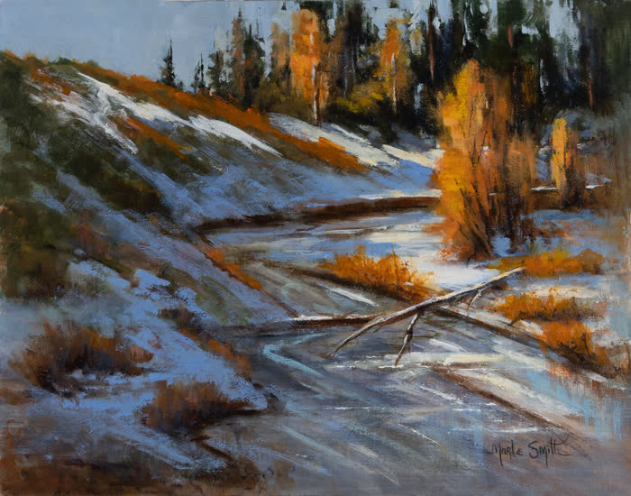 The Edge of Winter by Marla Smith, Oil, accepted work in the WAOW 56th National Exhibition, Limitless