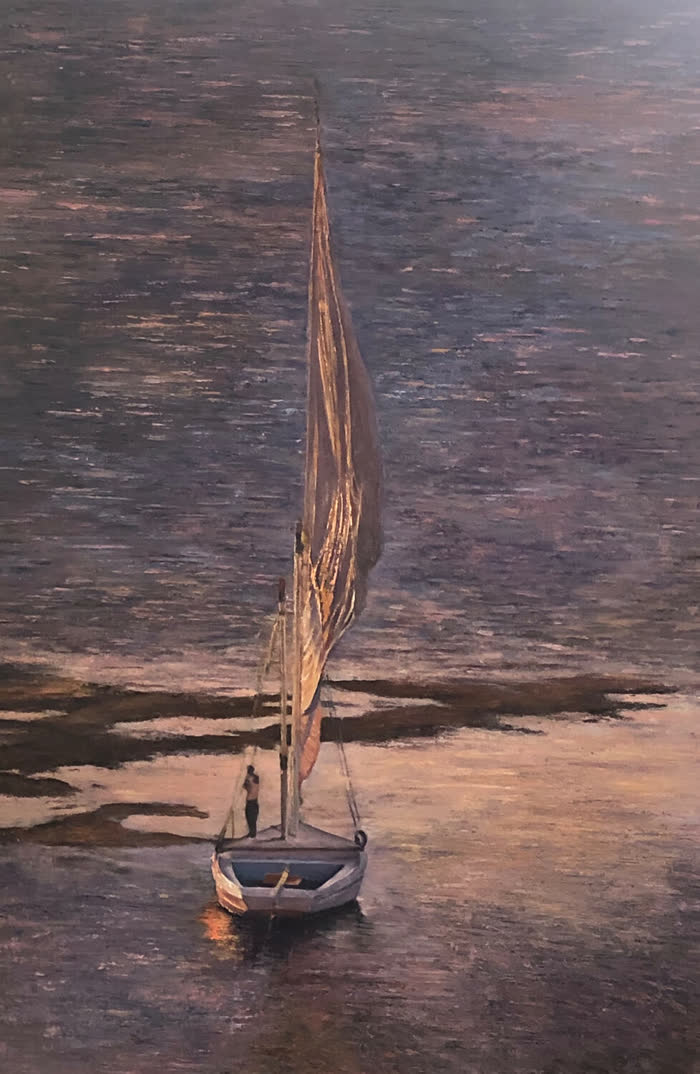 Unfurled by Denise Ann Tabari, Oil, accepted work in the WAOW 56th National Exhibition, Limitless