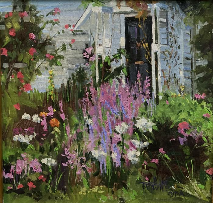 The Welcome of Cottage Colors by Line Tutwiler, Oil, accepted work in the WAOW 56th National Exhibition, Limitless