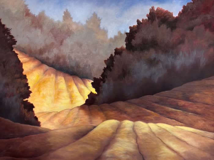 Rolling Pastures by Jill Webber, Oil, accepted work in the WAOW 56th National Exhibition, Limitless