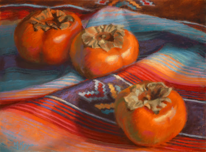 Winter Fruit by Marie Kash Weltzheimer, Pastel, accepted work in the WAOW 56th National Exhibition, Limitless