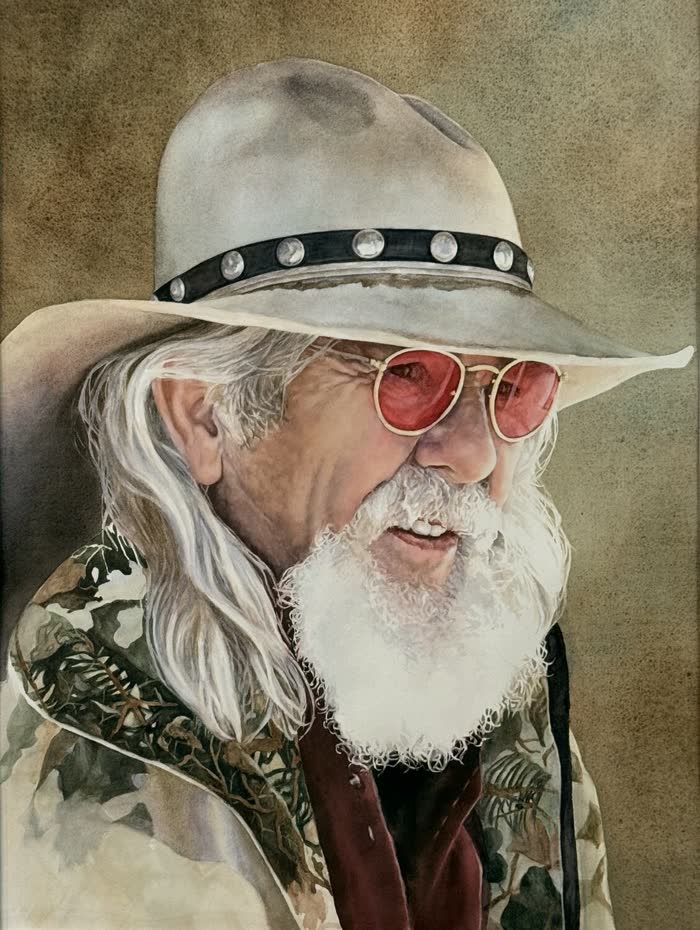 Rose Colored Glasses by Teri Wilson-Williams, Watercolor, accepted work in the WAOW 56th National Exhibition, Limitless