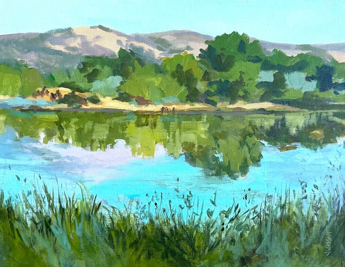 Still Morning by Janice Wright, Acrylic, accepted work in the WAOW 56th National Exhibition, Limitless