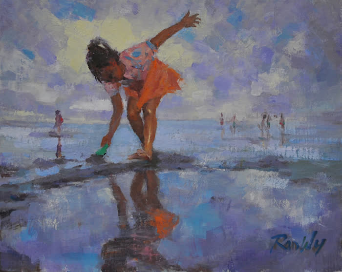 Low Tide by Ran Wu, Oil, accepted work in the WAOW 56th National Exhibition, Limitless