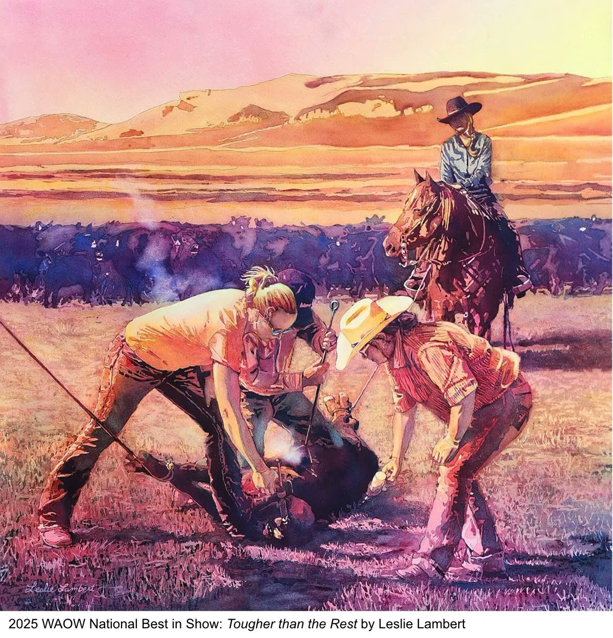 Tougher Than the Rest by Leslie Lambert, Best of Show winner at the WAOW 55th National Exhibition, Homeland
